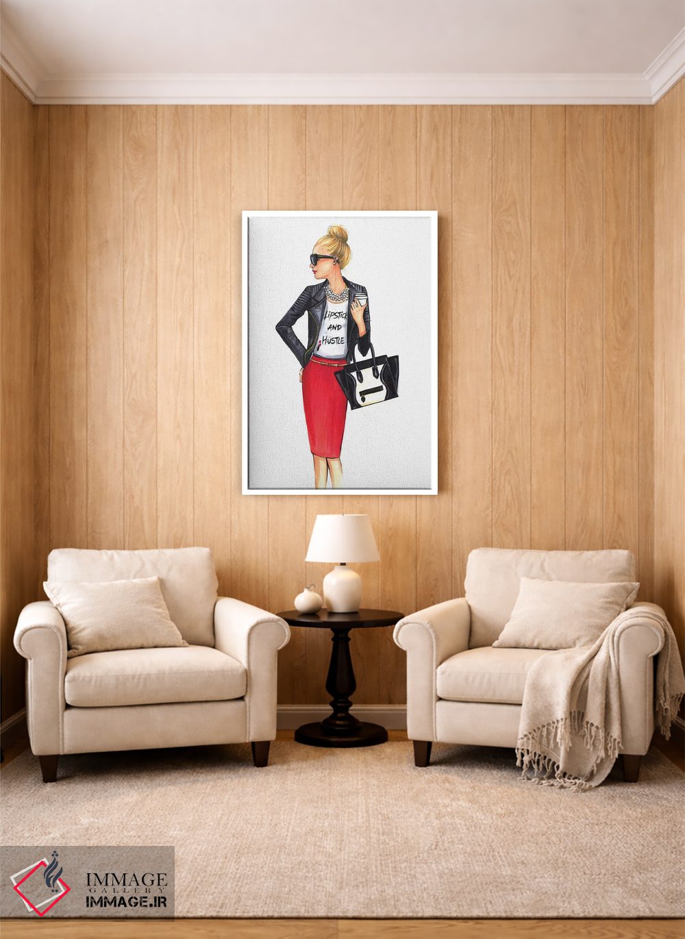 تابلو دکوراتیو دختر مدیر اثر رونگرونگ دوو - D3W