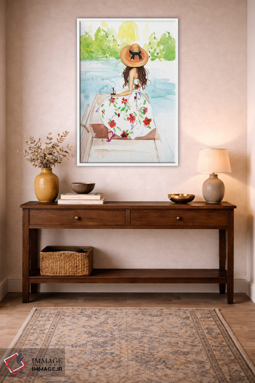 تابلو دکوراتیو قایق سواری در ونیز اثر رونگرونگ دوو - D2W