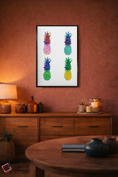 تابلو مینیمال آناناس اثر رونگرونگ دوو - D6B