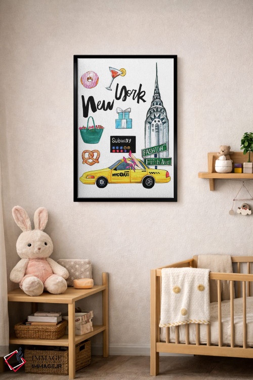 تابلو دکوراتیو نیویورک اثر رونگرونگ دوو - D4B