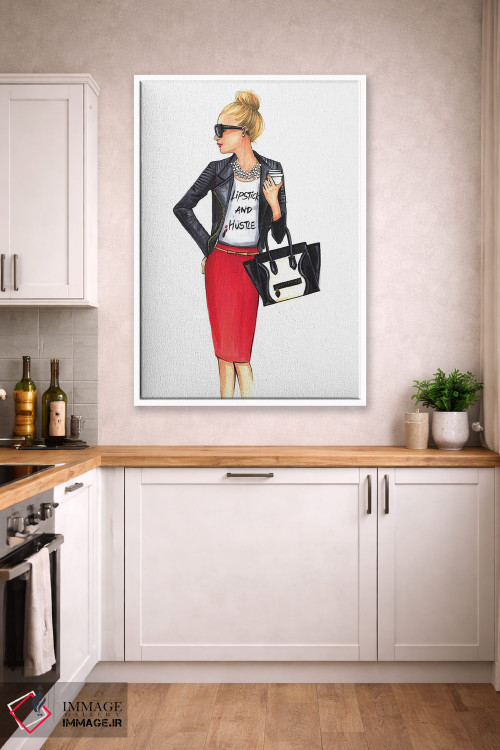 تابلو دکوراتیو دختر مدیر اثر رونگرونگ دوو - D4W