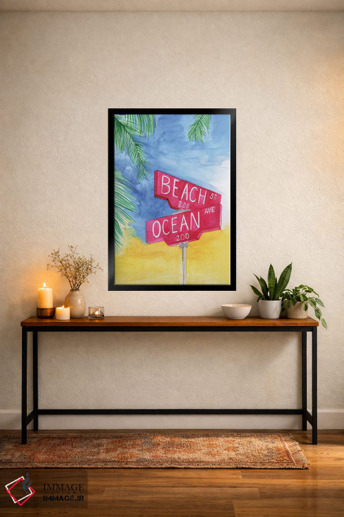 تابلو دکوراتیو خیابان ساحلی اثر رونگرونگ دوو - D5B