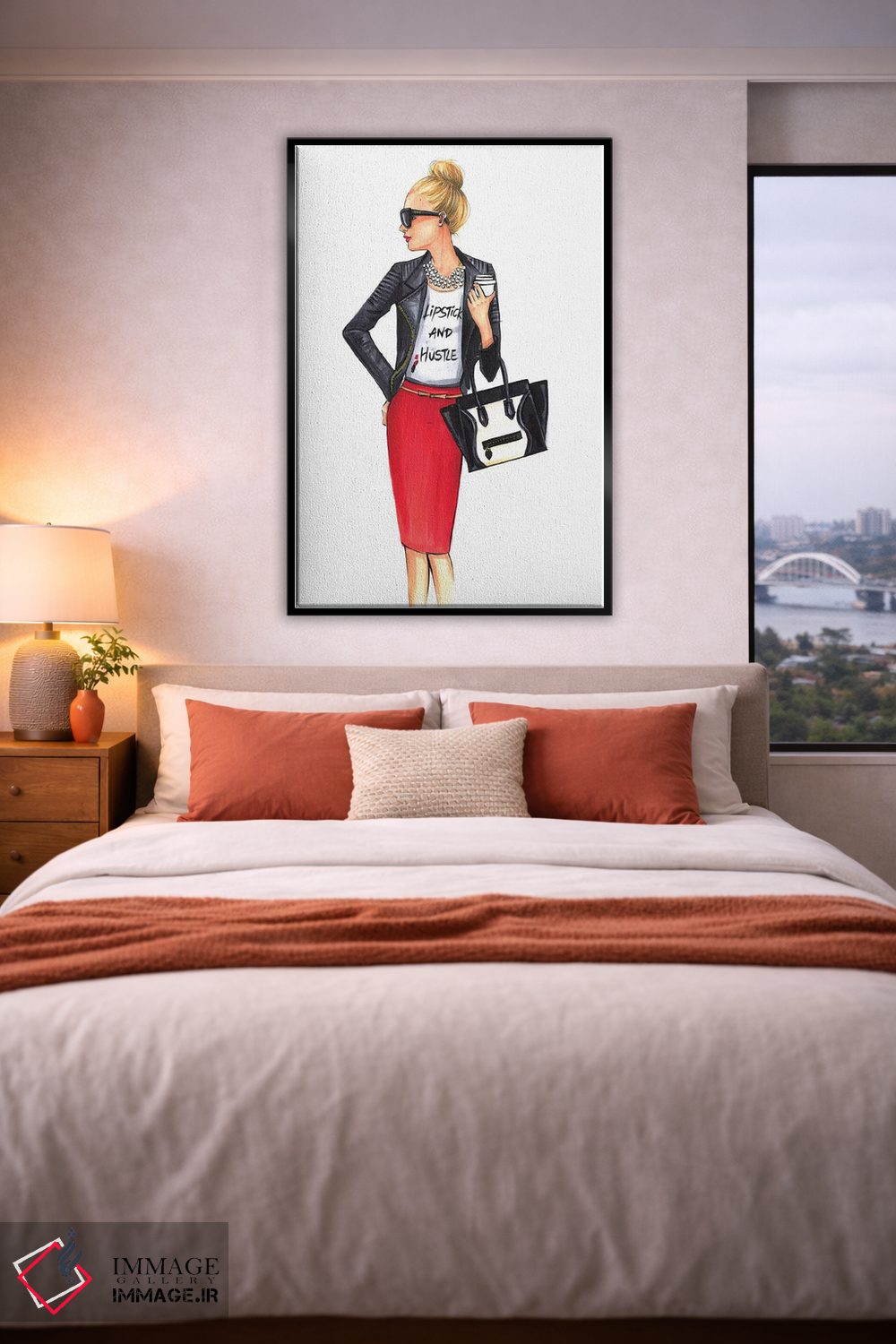 تابلو دکوراتیو دختر مدیر اثر رونگرونگ دوو - D5B