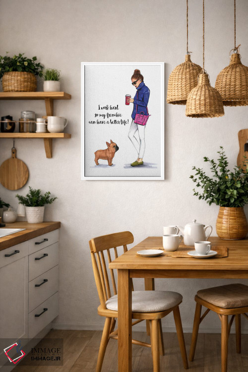 تابلو دکوراتیو عشق فرانسوی اثر رونگرونگ دوو - D3W