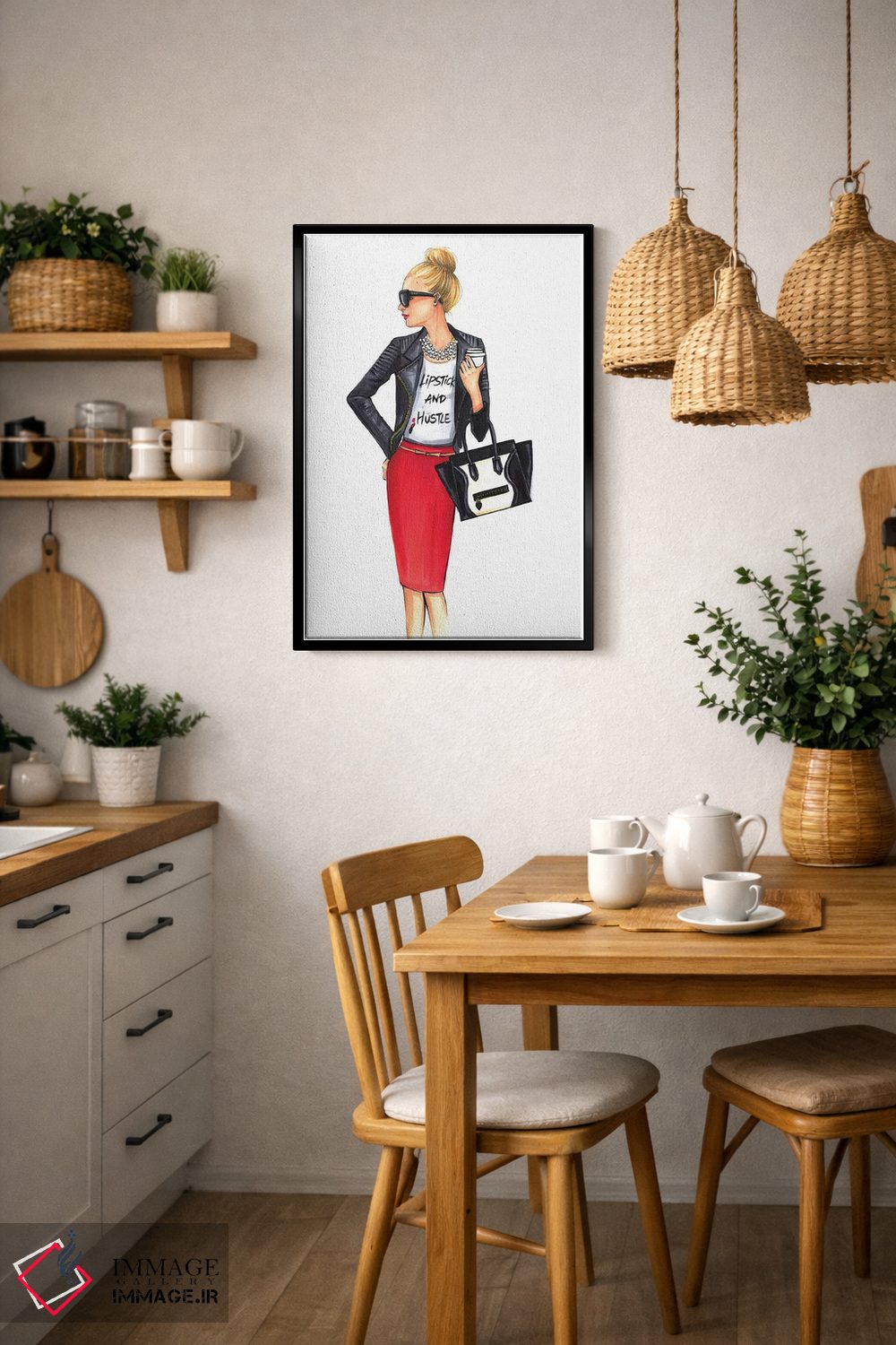 تابلو دکوراتیو دختر مدیر اثر رونگرونگ دوو - D6B