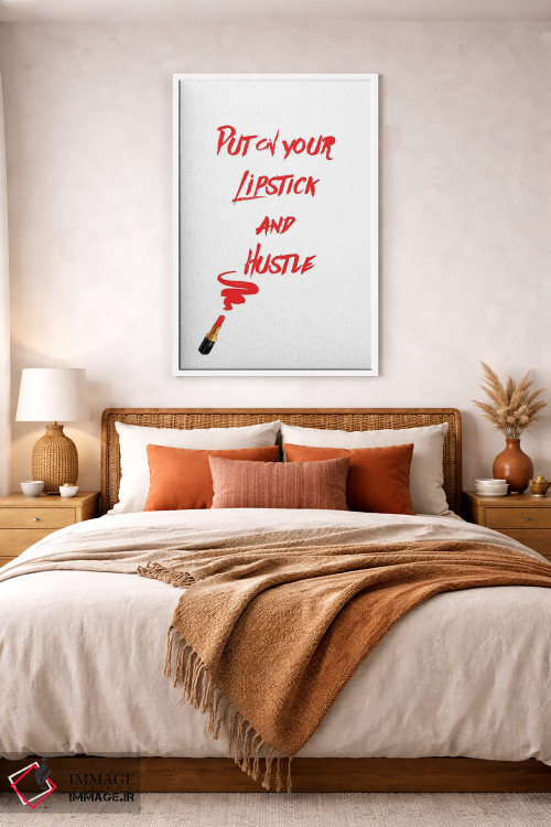 تابلو دکوراتیو دوندگی با رژلب اثر رونگرونگ دوو - D4W