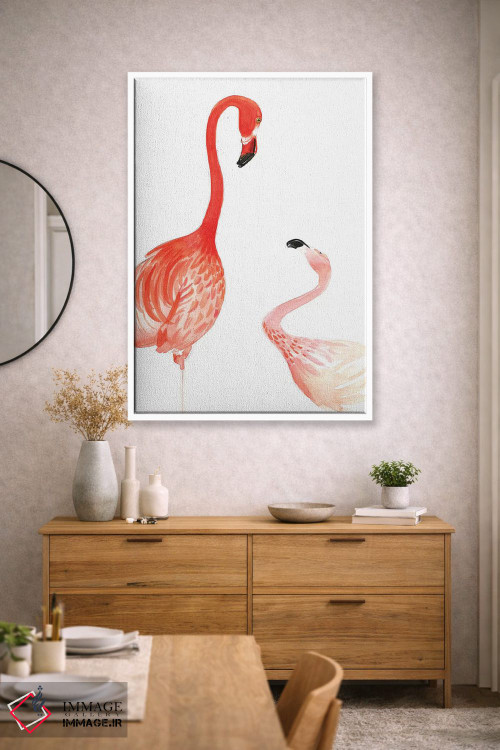 تابلو دکوراتیو فلامینگو اثر رونگرونگ دوو - D1W