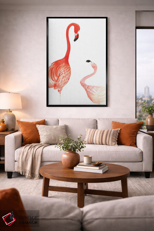 تابلو دکوراتیو فلامینگو اثر رونگرونگ دوو - D2B