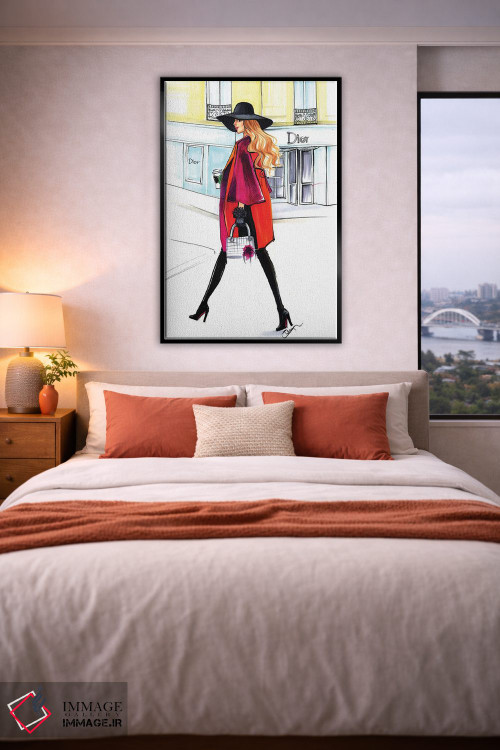 تابلو دکوراتیو بانوی دیور اثر رونگرونگ دوو - D5B