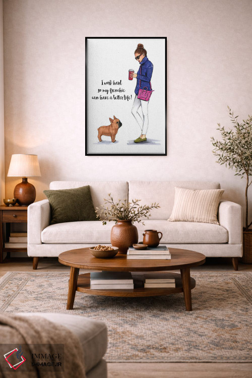 تابلو دکوراتیو عشق فرانسوی اثر رونگرونگ دوو - D5B