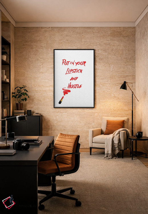 تابلو دکوراتیو دوندگی با رژلب اثر رونگرونگ دوو - D6B