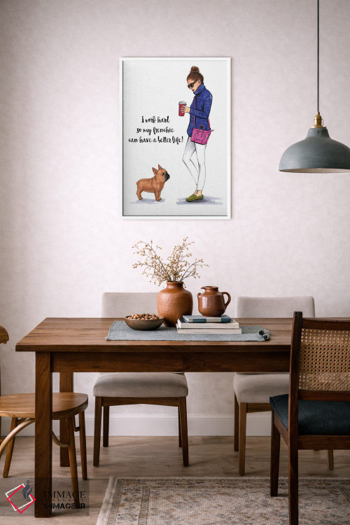 تابلو دکوراتیو عشق فرانسوی اثر رونگرونگ دوو - D6W