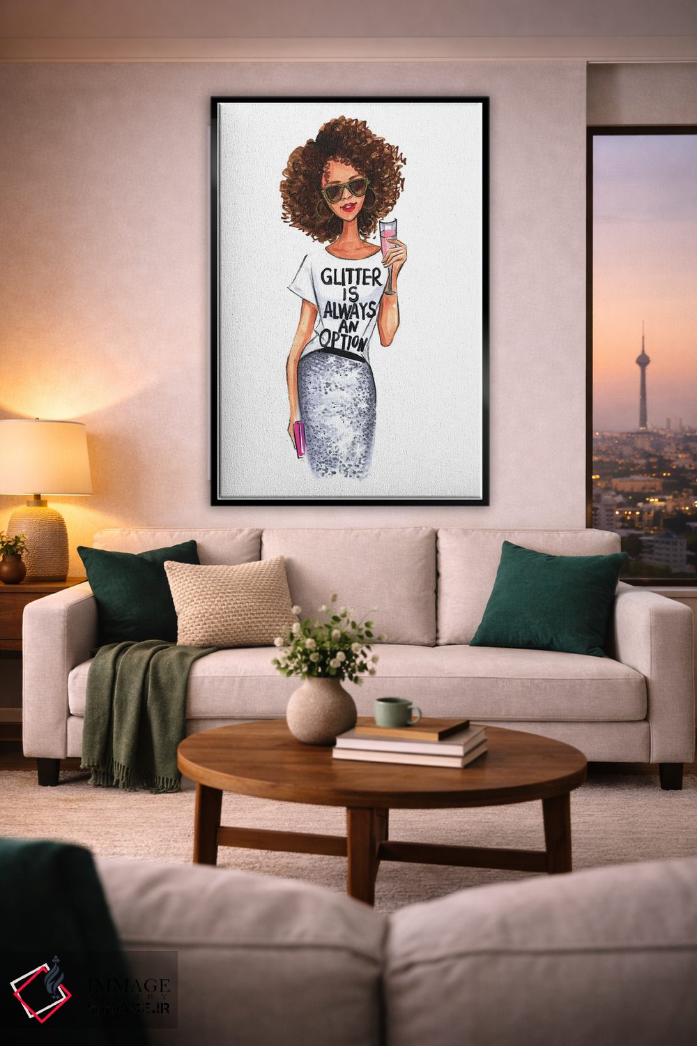 تابلو دکوراتیو اکلیل همیشه یک گزینه است اثر رونگرونگ دوو - D2B