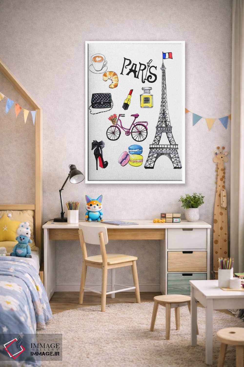 تابلو دکوراتیو پاریس اثر رونگرونگ دوو - D1W