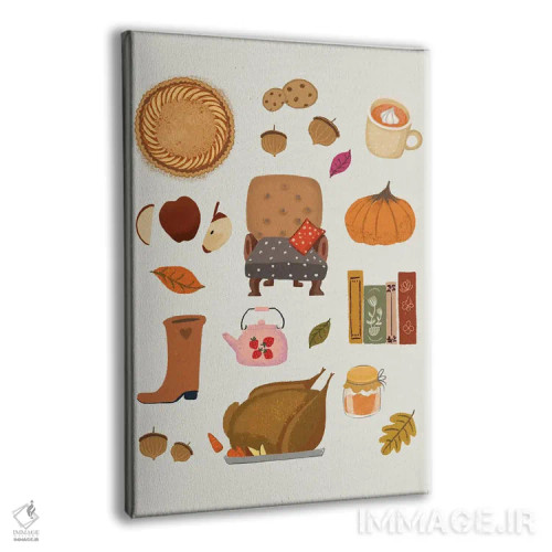 تابلو دکوراتیو پاییز اثر رونگرونگ دوو - نمای پرسپکتیو محصول