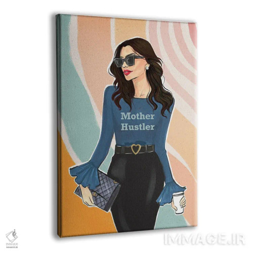 تابلو دکوراتیو مادر پرتلاش اثر رونگرونگ دوو - نمای پرسپکتیو محصول