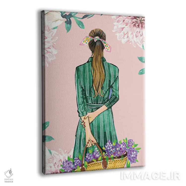 تابلو دکوراتیو گل های بهاری اثر رونگرونگ دوو - نمای پرسپکتیو محصول