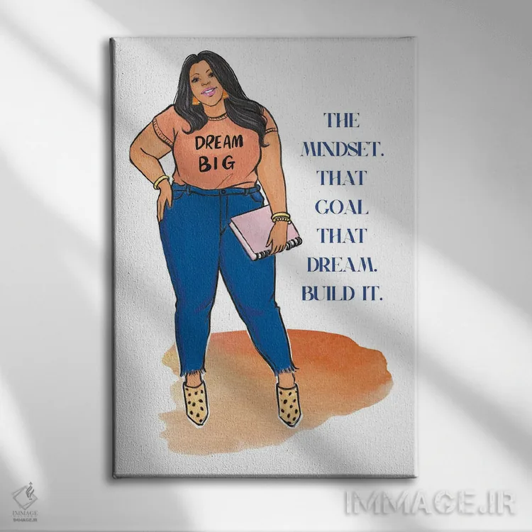 تابلو دکوراتیو آن را بساز اثر رونگرونگ دوو - نمای روبهرو روی دیوار