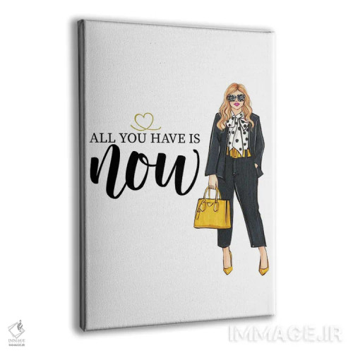 تابلو دکوراتیو همه چیز همین اکنون است اثر رونگرونگ دوو - نمای پرسپکتیو محصول