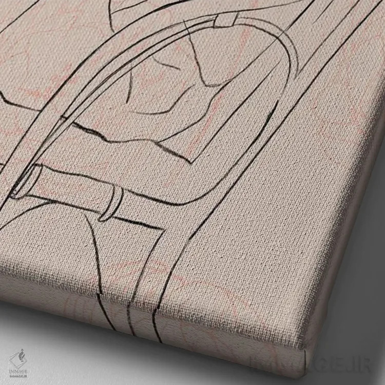 تابلو دکوراتیو پرنده نگری اثر رونگرونگ دوو - نمای نزدیک بافت بوم