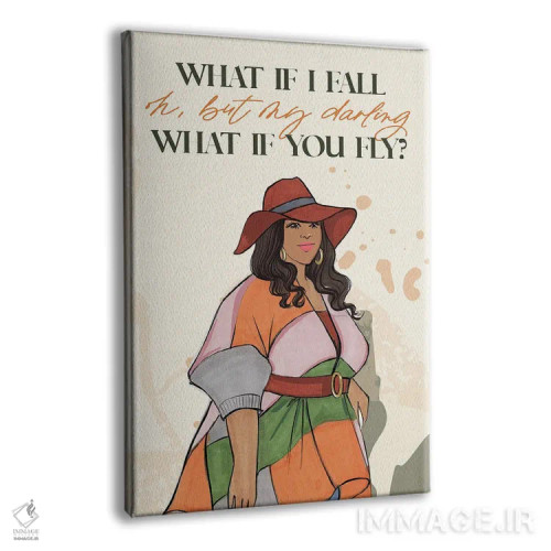 تابلو دکوراتیو اگر بیفتم چه؟ ۲ اثر رونگرونگ دوو - نمای پرسپکتیو محصول