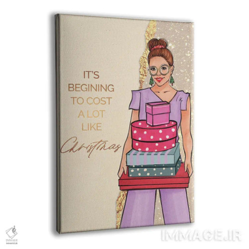تابلو دکوراتیو هزینه ها شبیه کریسمس زیاد شده اند اثر رونگرونگ دوو - نمای پرسپکتیو محصول