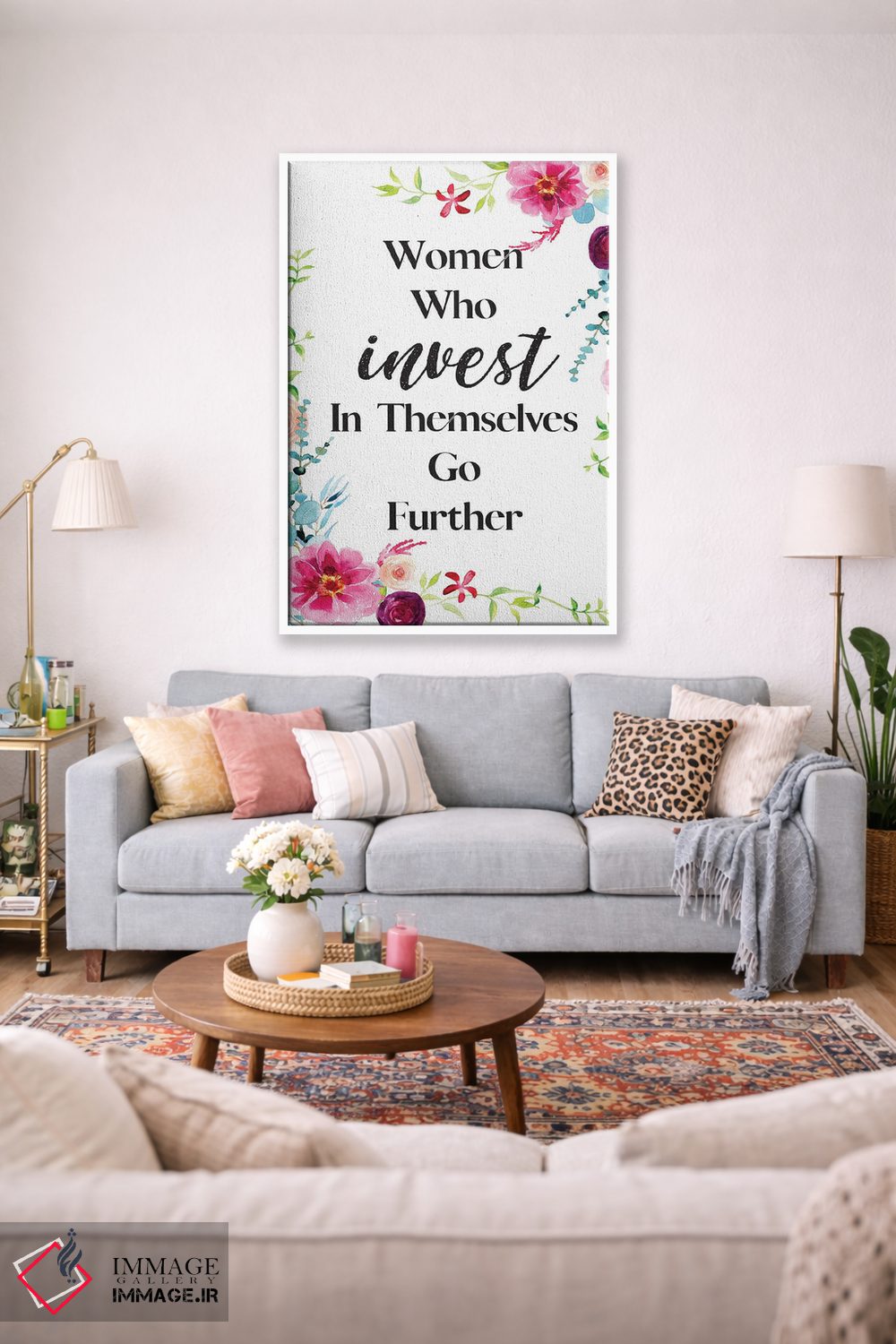 تابلو دکوراتیو زنانی که سرمایه گذاری می کنند اثر رونگرونگ دوو - D1W