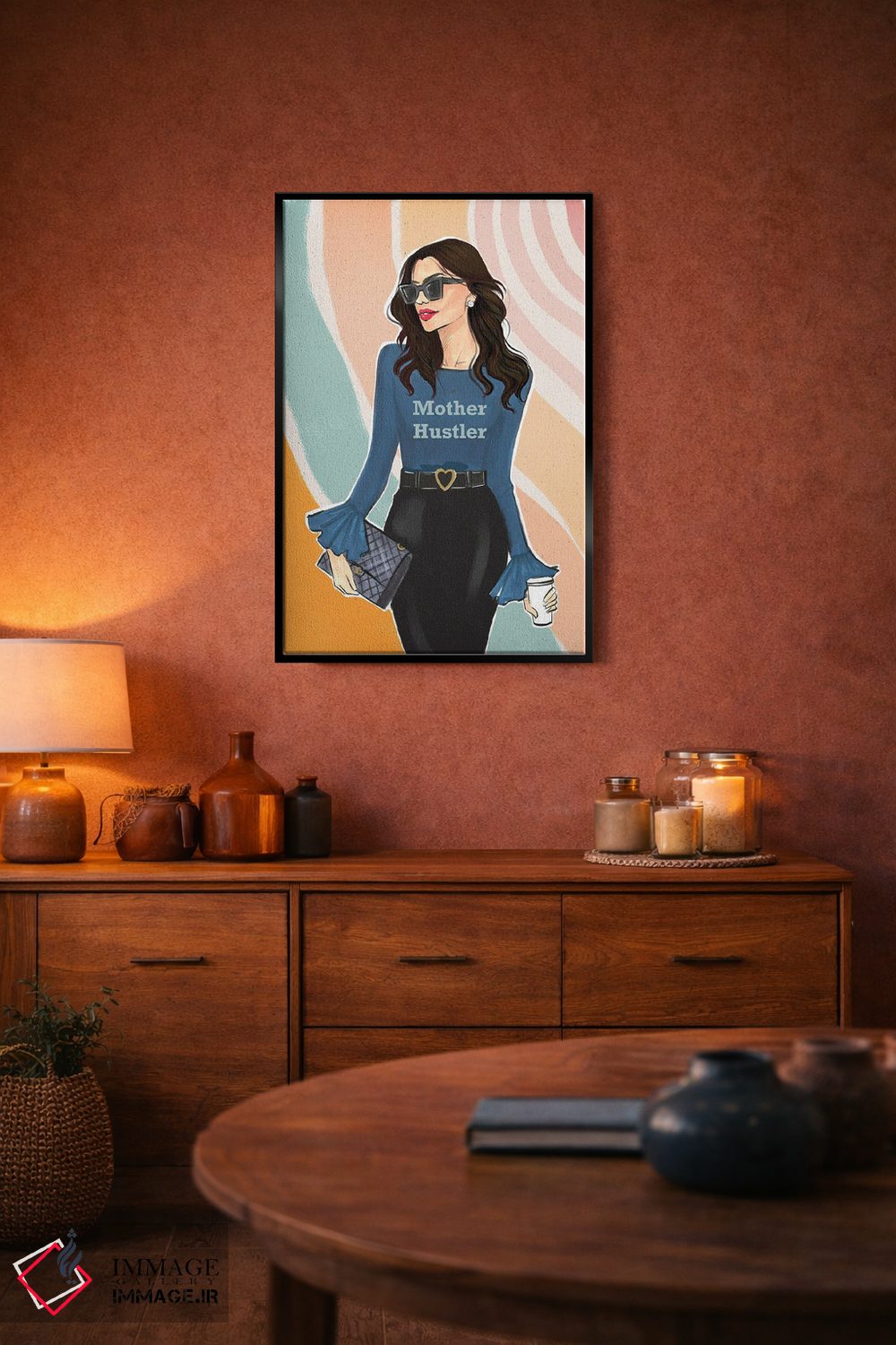 تابلو دکوراتیو مادر پرتلاش اثر رونگرونگ دوو - D4B