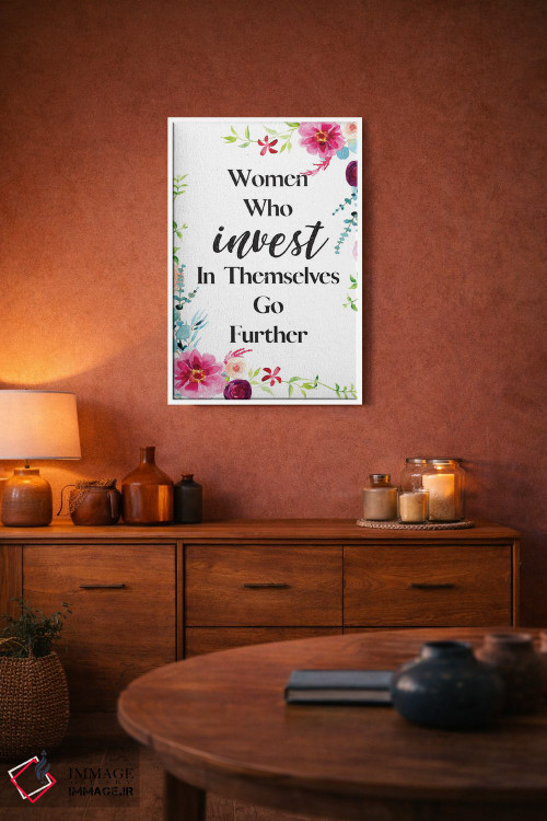تابلو دکوراتیو زنانی که سرمایه گذاری می کنند اثر رونگرونگ دوو - D3W