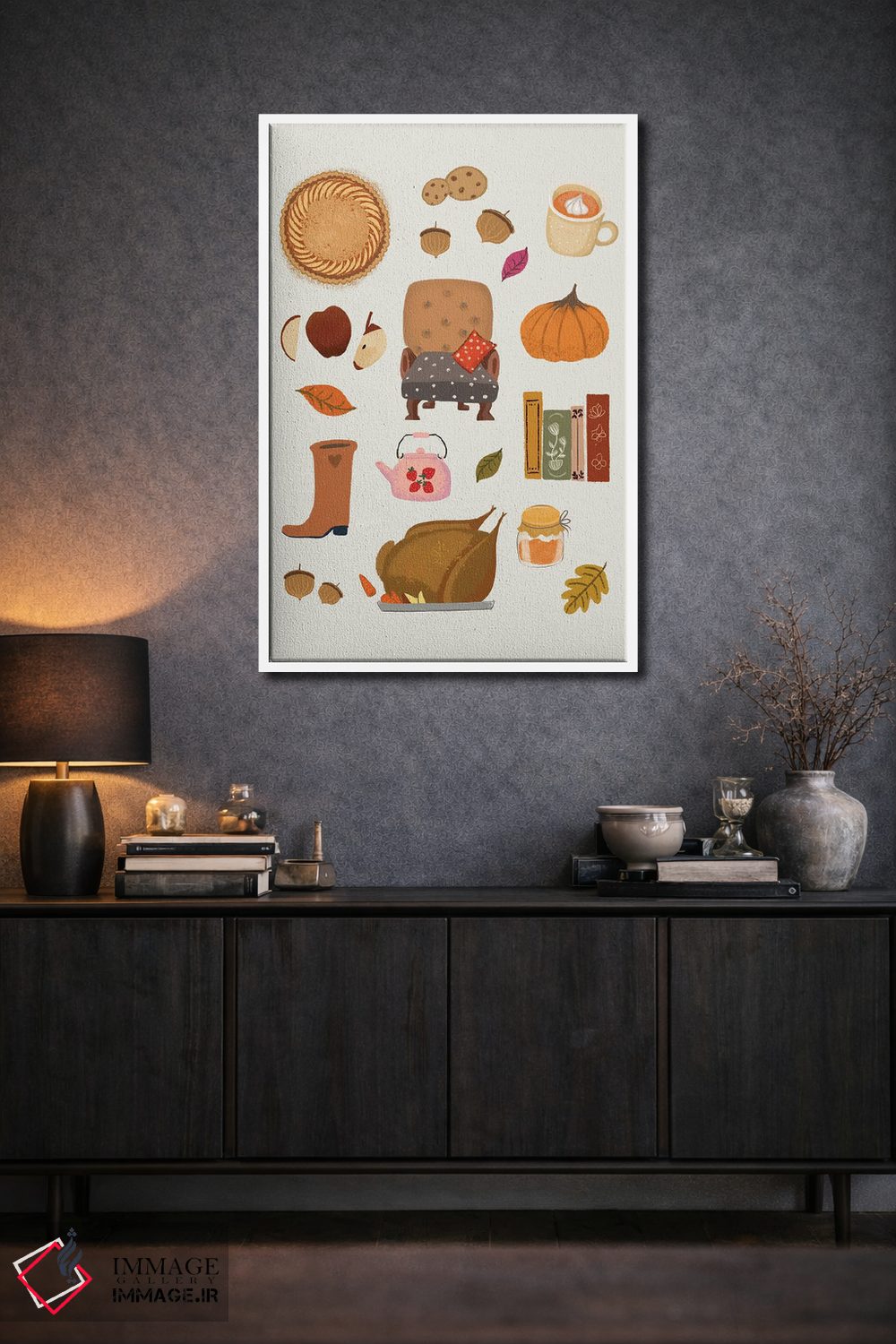 تابلو دکوراتیو پاییز اثر رونگرونگ دوو - D3W