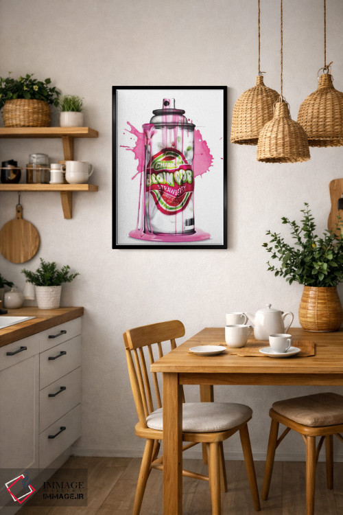 تابلو دکوراتیو آبنبات چوبی بادکنکی اثر رندوم هیلز - D6B