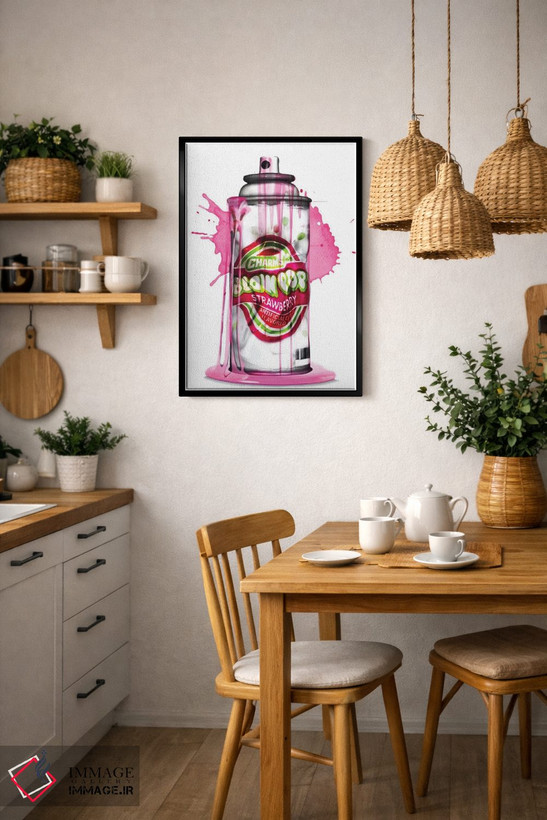 تابلو دکوراتیو آبنبات چوبی بادکنکی اثر رندوم هیلز - D6B