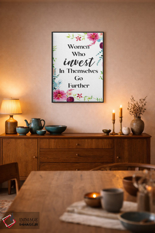 تابلو دکوراتیو زنانی که سرمایه گذاری می کنند اثر رونگرونگ دوو - D6B