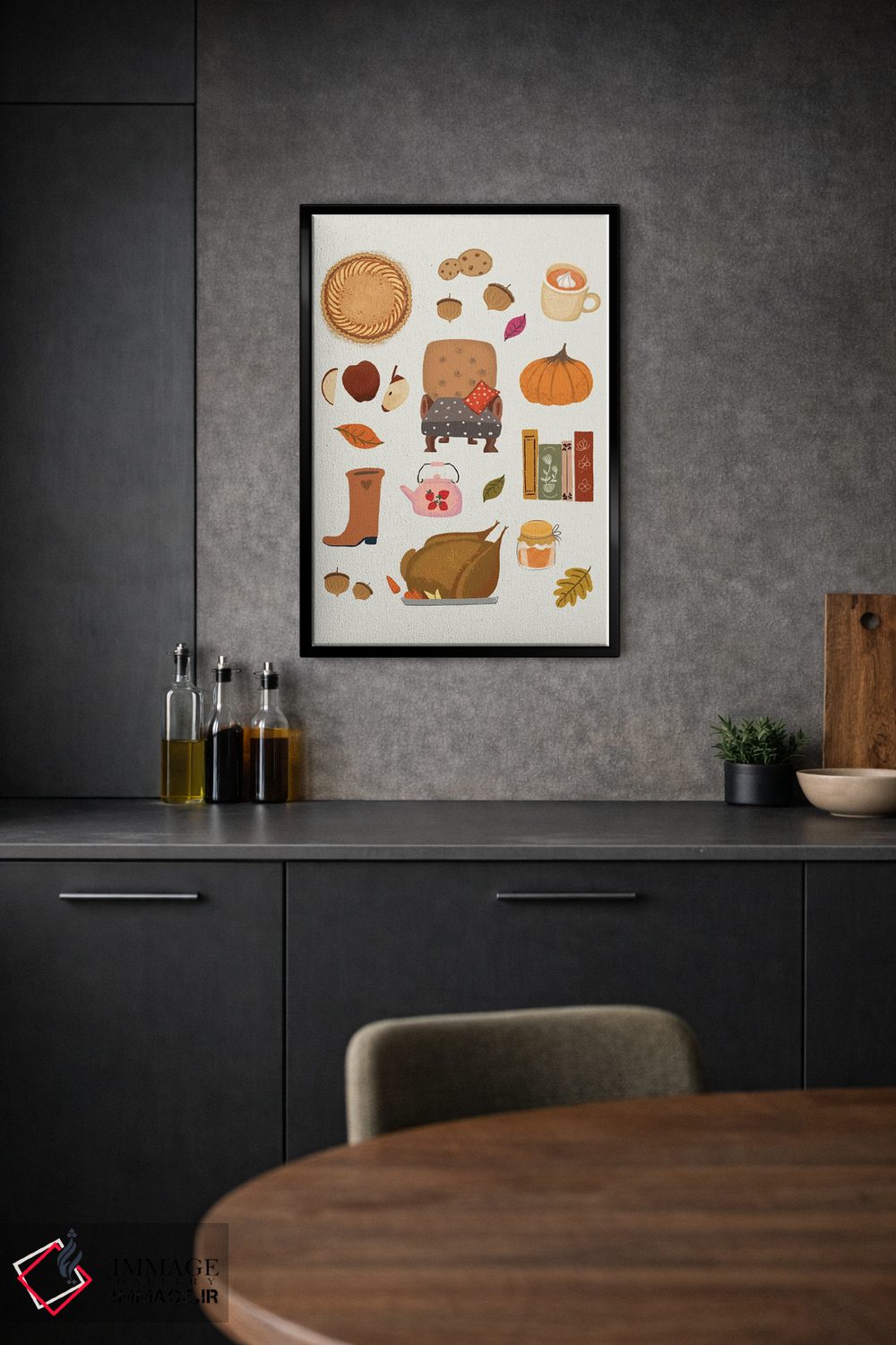 تابلو دکوراتیو پاییز اثر رونگرونگ دوو - D4B