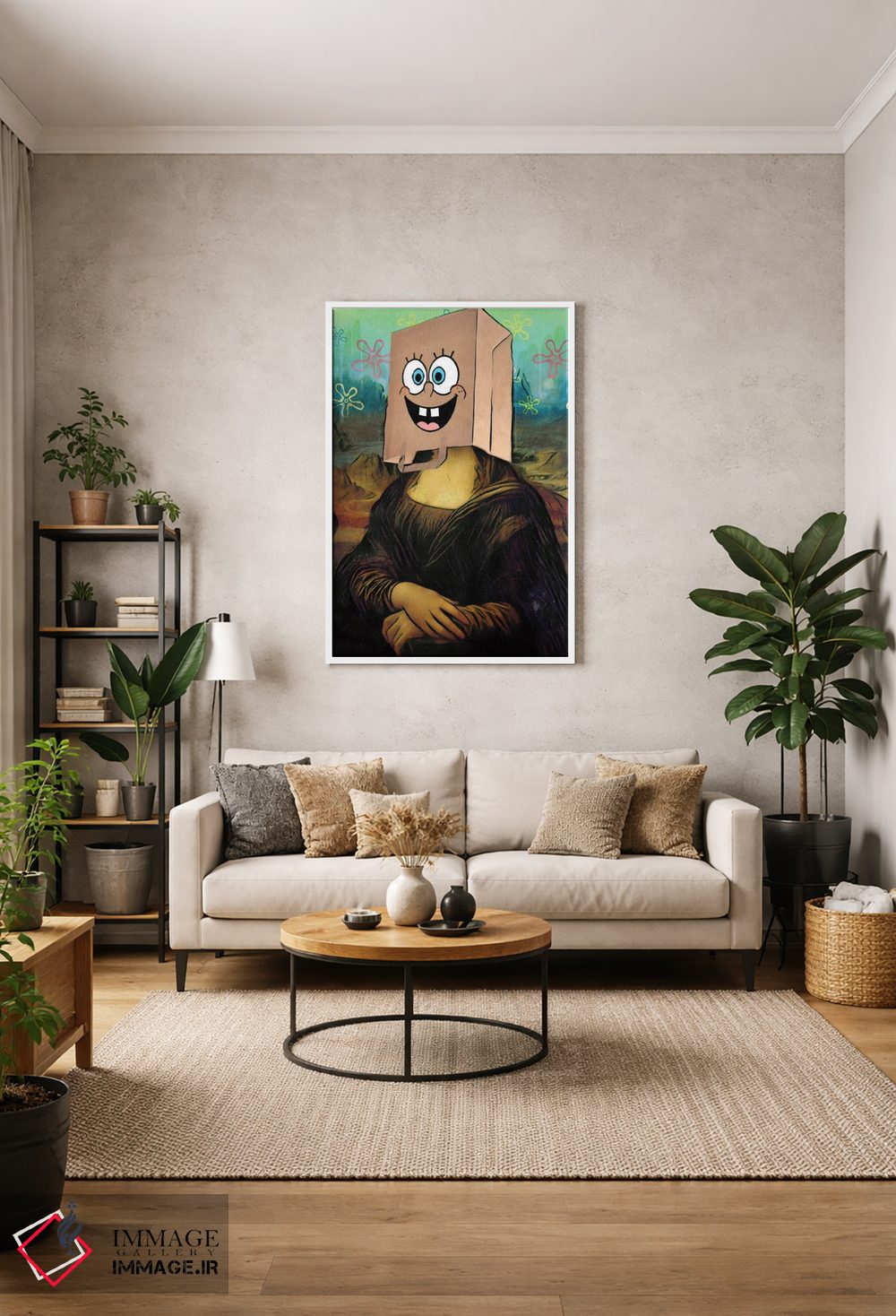 تابلو دکوراتیو مونالیزا باب اثر رندوم هیلز - D1W
