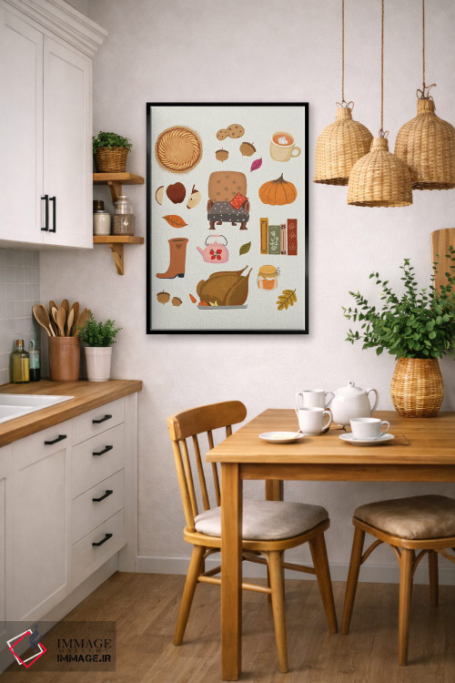 تابلو دکوراتیو پاییز اثر رونگرونگ دوو - D6B