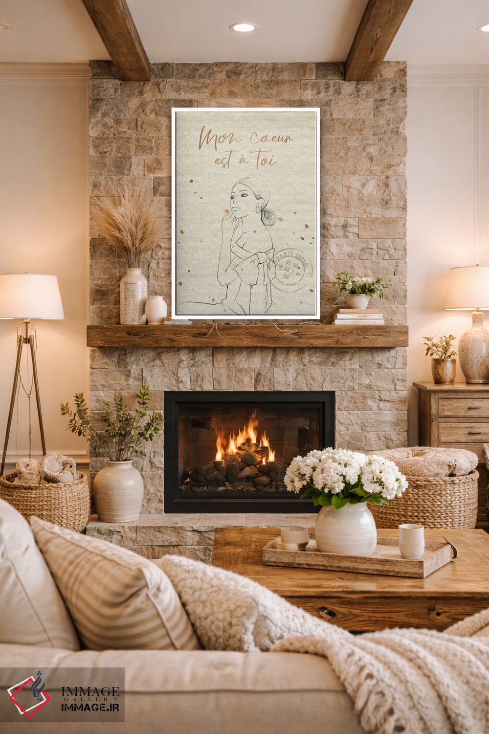 تابلو مینیمال قلب من متعلق به توست اثر رونگرونگ دوو - D1W