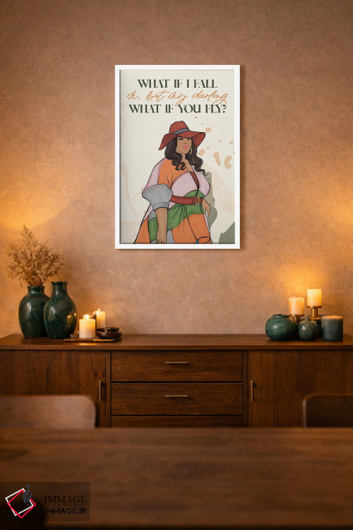 تابلو دکوراتیو اگر بیفتم چه؟ ۲ اثر رونگرونگ دوو - D1W