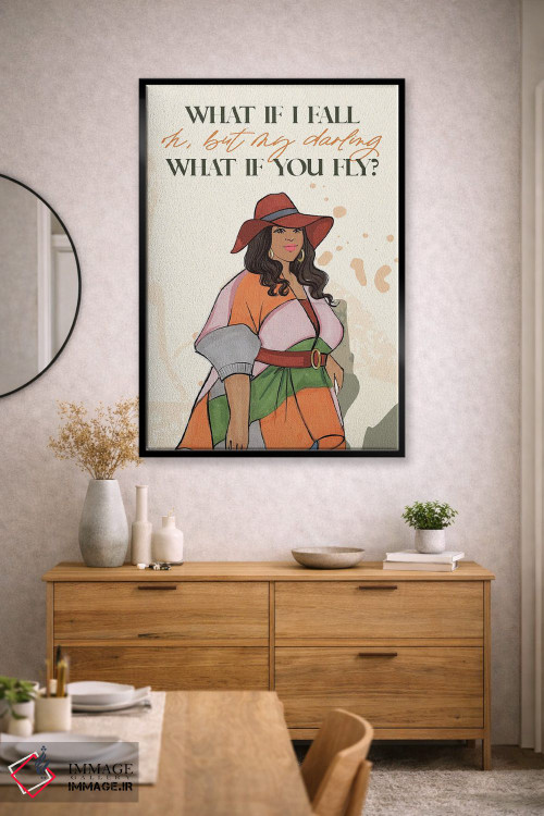 تابلو دکوراتیو اگر بیفتم چه؟ ۲ اثر رونگرونگ دوو - D2B