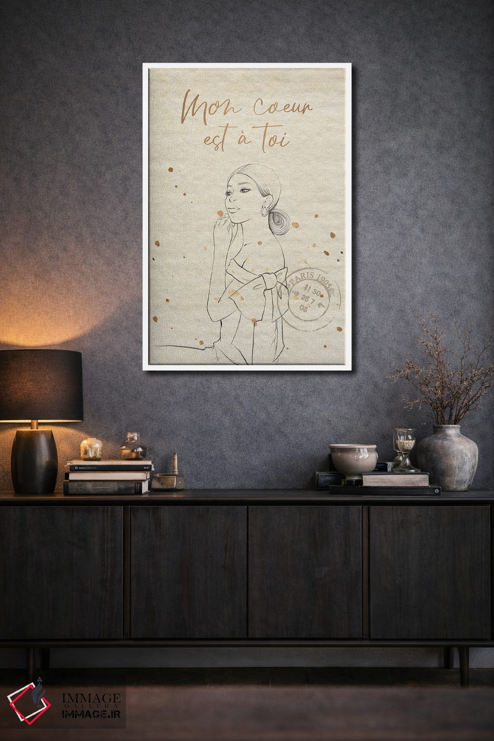 تابلو مینیمال قلب من متعلق به توست اثر رونگرونگ دوو - D3W