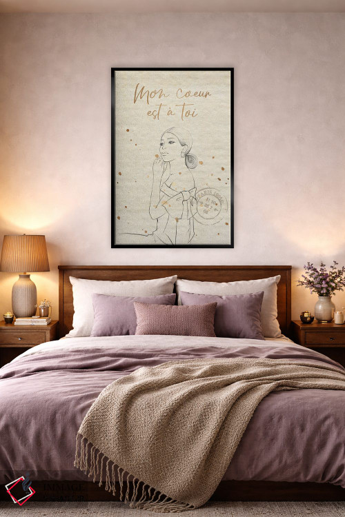 تابلو مینیمال قلب من متعلق به توست اثر رونگرونگ دوو - D5B