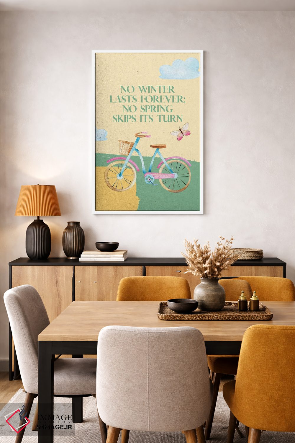 تابلو دکوراتیو فصل بهار اثر رونگرونگ دوو - D5W