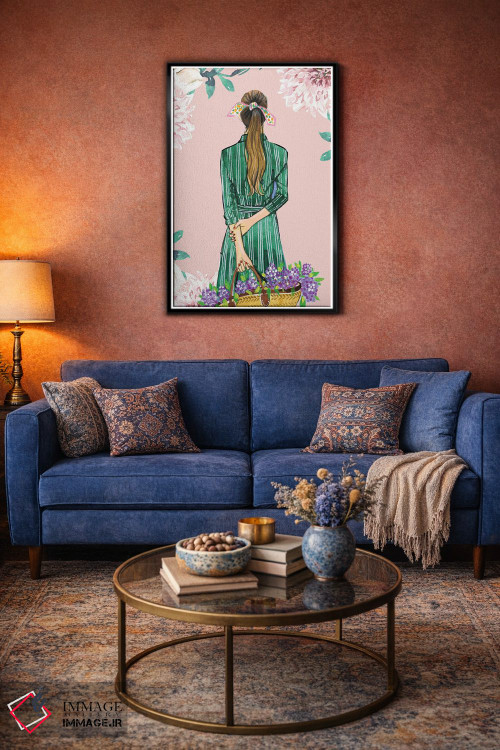 تابلو دکوراتیو گل های بهاری اثر رونگرونگ دوو - D5B