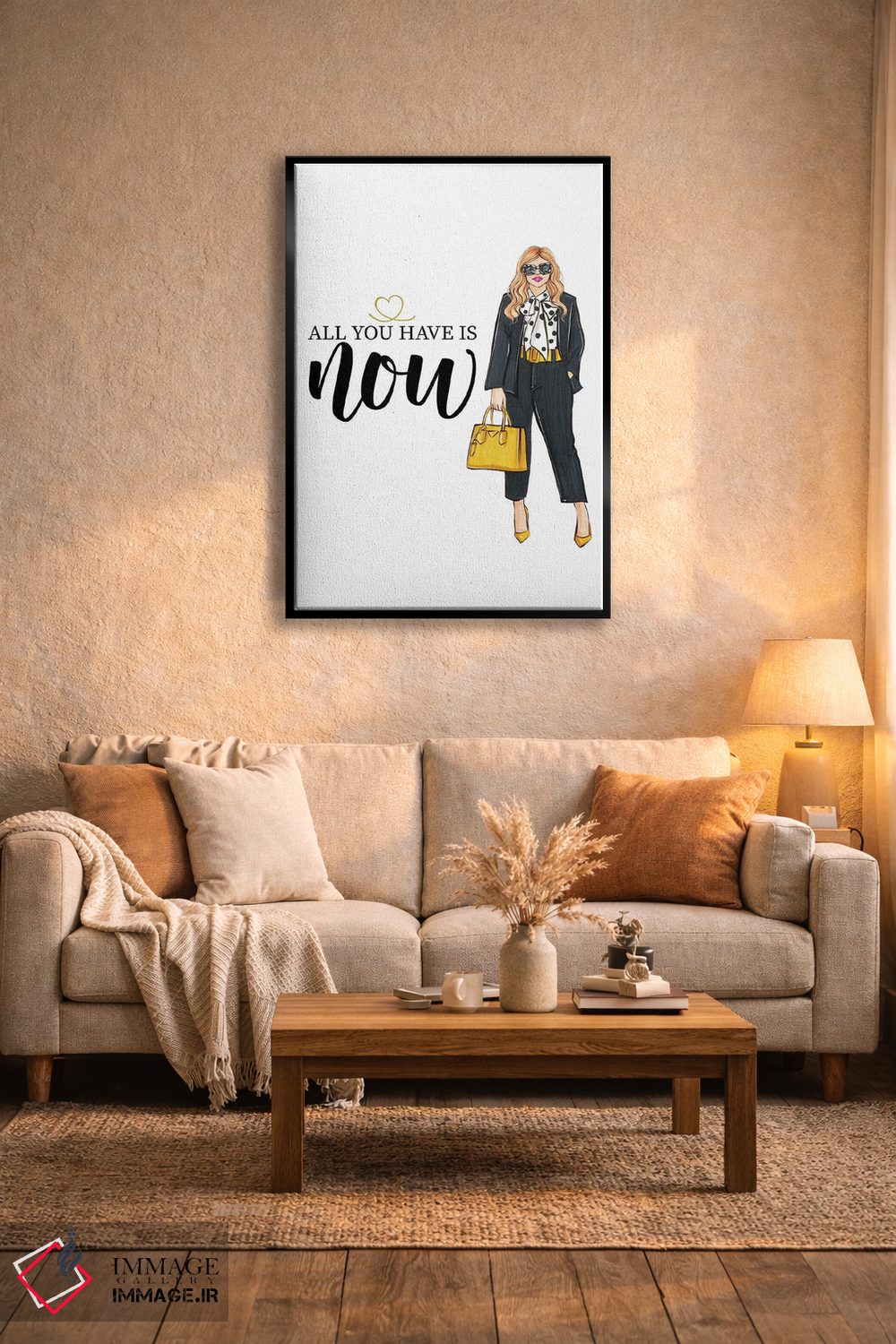 تابلو دکوراتیو همه چیز همین اکنون است اثر رونگرونگ دوو - D5B