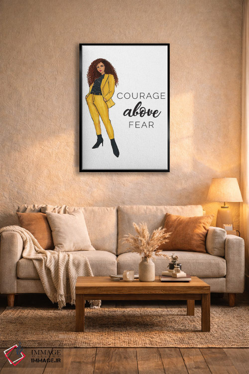 تابلو دکوراتیو شجاعت بالاتر از ترس اثر رونگرونگ دوو - D5B