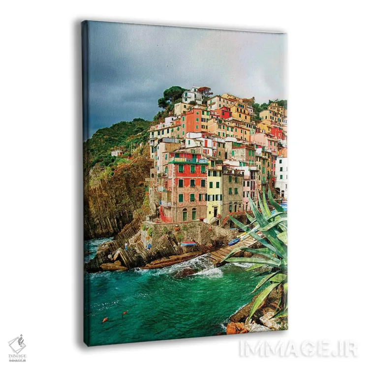 تابلو دکوراتیو La Spezia Province, Liguria Region, Italy,شهر ساحلی ریوماج… اثر ریچارد دووال - نمای پرسپکتیو محصول