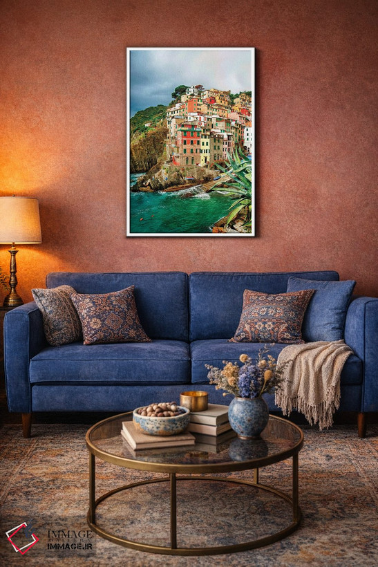 تابلو دکوراتیو La Spezia Province, Liguria Region, Italy,شهر ساحلی ریوماج… اثر ریچارد دووال - D4W