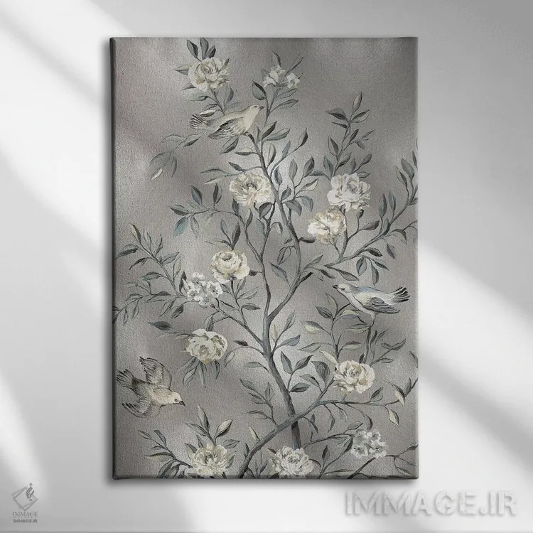 تابلو دکوراتیو چینی کاری شماره ۳ اثر رنه کمپبل - نمای روبهرو روی دیوار