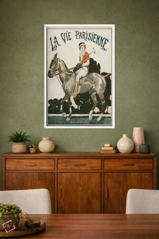 تابلو دکوراتیو روی جلد مجله La Vie Parisienne سال ۱۹۱۹ اثر رنه وینسنت - D1W