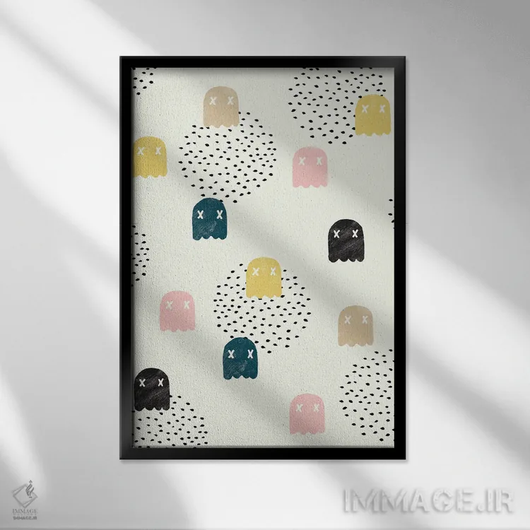 تابلو دکوراتیو ارواح مرده اثر رابرت فارکاش - نمای قابدار مشکی